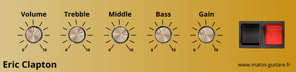 Eric Clapton - réglage ampli Marshall