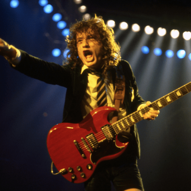 Angus Young et sa SG